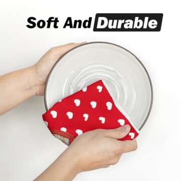 Artoid Mode Valentine's Kitchen Towels Set of 2 Decorative