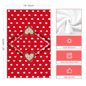 Artoid Mode Valentine's Kitchen Towels Set of 2 Decorative
