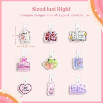 Cute Kaciola Dust Plug Charms for Type C e-Readers