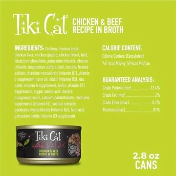 Premium Grain-Free Cat Food with Real Meat & Broth