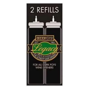 Cork Pops Refill Cartridges - Set of 2 for Effortless Wine Opener Use