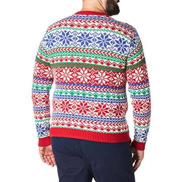 Blizzard Bay Mens Men's Ugly Christmas Costume Sweater, Red/Blue, Large US