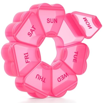 KAPENS 7-Day Pill Organizer - Large Capacity, BPA-Free, Easy Open