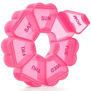 KAPENS 7-Day Pill Organizer - Large Capacity, BPA-Free, Easy Open
