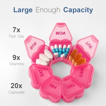 KAPENS 7-Day Large Capacity BPA-Free Pill Organizer