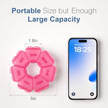 KAPENS 7-Day Large Capacity BPA-Free Pill Organizer