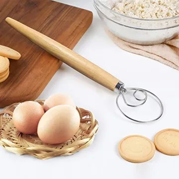Nlmyt Danish Dough Whisk Set for Home Bakers