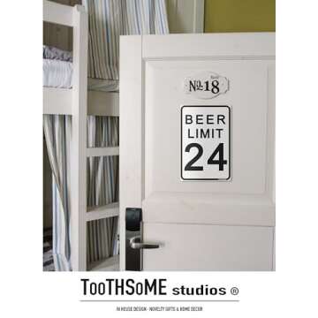 Beer Limit 12" x 8" Tin Funny Traffic Sign Man Cave Decor Garage/Bar/Beer Sign Dorm Room Decor