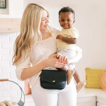 Freshly Picked Classic Park Pack Belt Bag, Black Fanny Pack for Women, Wear as a Waist Bag or Crossbody (Ebony)