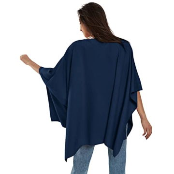 Cashmere Feel Women's Poncho Sweater - PULI