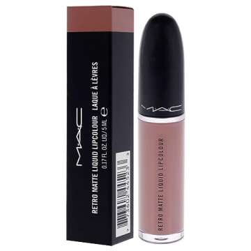 MAC Retro Matte Liquid Lipcolor - 121 Burnt Spice for Women - 0.17 oz Lipstick