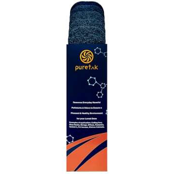 PureTak Activated Carbon Air Filter - 6 Pack for Clean Air