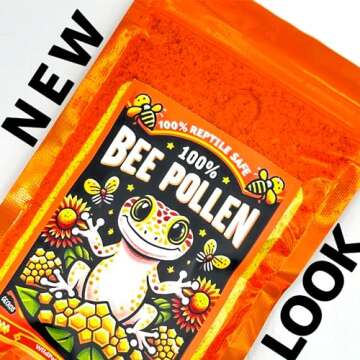 100% Natural Bee Pollen Powder for Reptiles and More