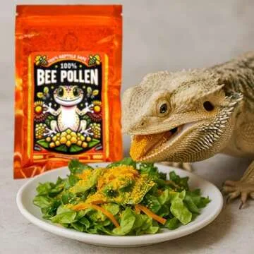 100% Natural Bee Pollen Powder for Reptiles and More