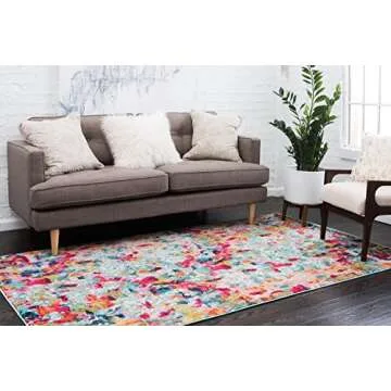 Unique Loom Chromatic Collection Area Rug - Vibrant Style