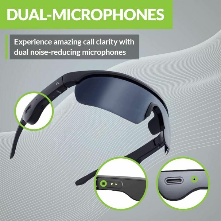 Bluetooth Audio Sunglasses with UV Protection & Polarized Lenses