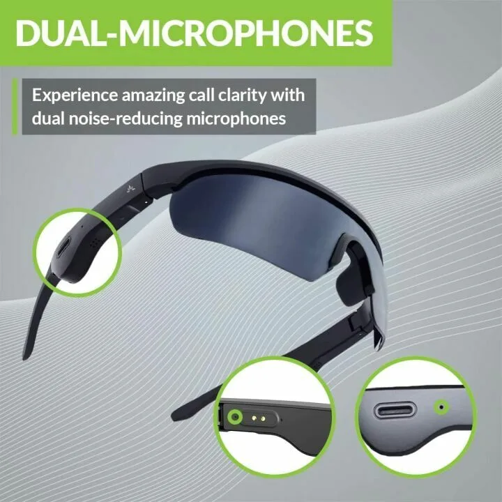 Bluetooth Audio Sunglasses with UV Protection & Polarized Lenses