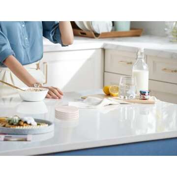 Beige Travertine Coaster Set of 4 for Stylish Decor