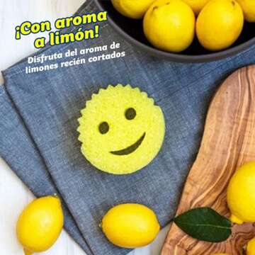 Lemon Fresh Scratch Free FlexTexture Scrubbing Sponge