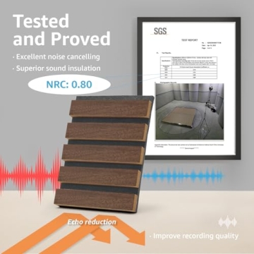 Art3d Acoustic Wood Slat Wall Panels for Modern Decor