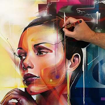 Molotow One4All 127HS Acryl Marker Main-Kit 1 (2,0 mm Strichstärke, hochdeckend und permanent, UV-beständig, für fast alle Untergründe) 20 Stück sortiert