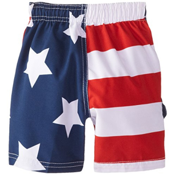 Kanu Surf Boy's Patriot Swim Trunks - Quick Dry & Comfortable