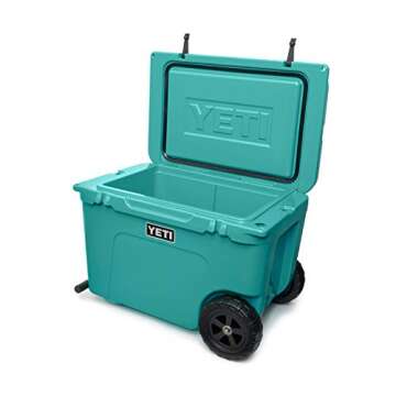 YETI Tundra Haul Wheeled Portable Cooler in Aquifer Blue