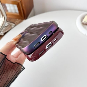 Water Ripple iPhone 14 Pro Case Silver Durable Wireless Charging