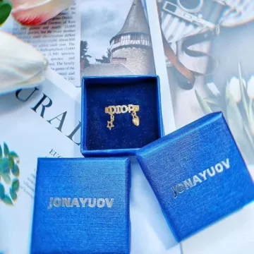 18k Gold Plated Adjustable Heart Star Rings for Women