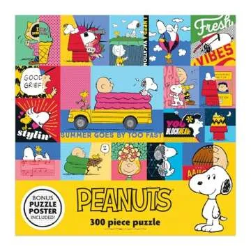 Peanuts Vibes 300 Piece Jigsaw Puzzle for Adults