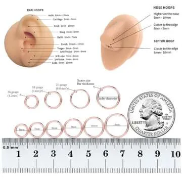 Hypoallergenic Titanium Nose Rings for Sensitive Skin
