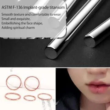 Hypoallergenic Titanium Nose Rings for Sensitive Skin