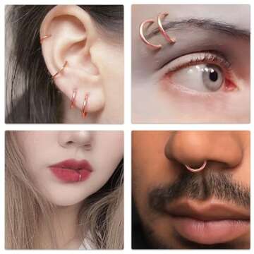 Hypoallergenic Titanium Nose Rings for Sensitive Skin