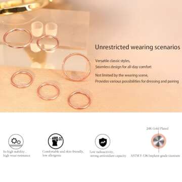 Hypoallergenic Titanium Nose Rings for Sensitive Skin