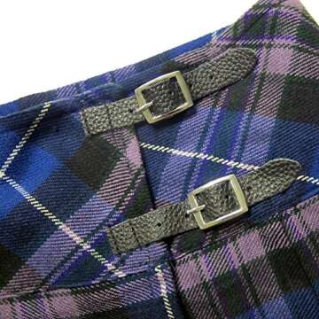 Viper London Purple Tartan 13" Skirt Size US 12