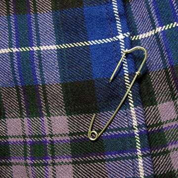 Viper London Purple Tartan 13" Skirt Size US 12