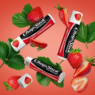 ChapStick Strawberry Lip Balm 6-Count Tinted Moisturizer
