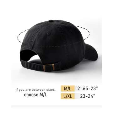 FURTALK Unisex Vintage Washed Unstructured Baseball Cap Washed Cotton Adjustable Dad Hat