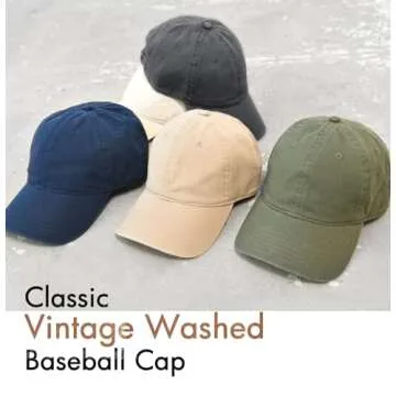 FURTALK Vintage Washed Baseball Cap for Everyone