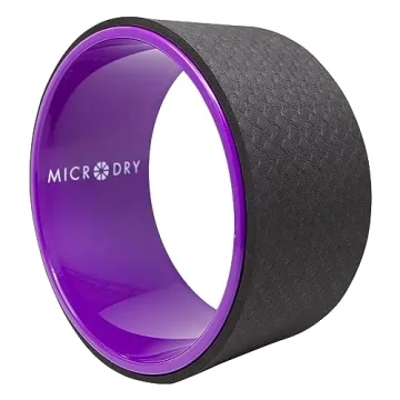 MICRODRY No-Slip Exercise Wheel for Yoga and Pilates