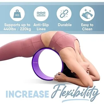 MICRODRY No-Slip Exercise Wheel for Yoga and Pilates