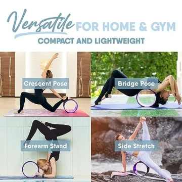 MICRODRY No-Slip Exercise Wheel for Yoga and Pilates