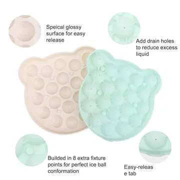 Frozen Breastmilk Cube Mold,100% Food Grade Silicone Ice Cube Tray with Lid,BPA Free Safe for Baby Toddler Kid, Extra Fixture Points Lid and Easy Release Tab Green - Dilovely