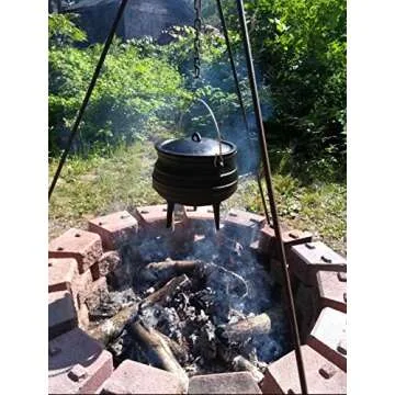 Cuisiland Pre-seasoned Cast Iron Potjie pot (10QT)