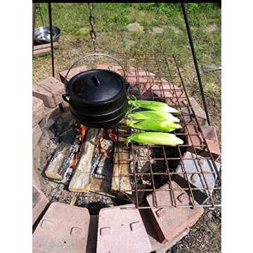Cuisiland Pre-seasoned Cast Iron Potjie pot (10QT)