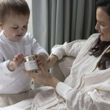 ELLAOLA 96 Hour Deep Moisturizing Baby Face Cream for Dry, Eczema Prone & Sensitive Skin - Daily Organic Face Lotion Nourishes & Hydrates, Fragrance Free | 1.7 fl. oz.