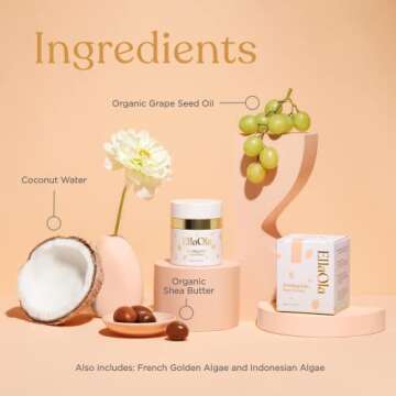 ELLAOLA 96 Hour Deep Moisturizing Baby Face Cream for Dry, Eczema Prone & Sensitive Skin - Daily Organic Face Lotion Nourishes & Hydrates, Fragrance Free | 1.7 fl. oz.