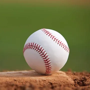 Tebery 12 Pack Leather Covered Adult Baseballs for Practice