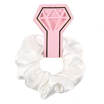 Set of 18 Bridesmaid Proposal Gifts Set Include 1 White & 8 Navy Blue Hair Ties Large Satin Hair Scrunchies 9 Rose Gold Knot Bracelet Bachelorette Party Favors Wedding Bridal Shower Gifts Set (Navy Blue)