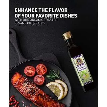 Organic Toasted Sesame Oil for Flavorful Healthy Cooking